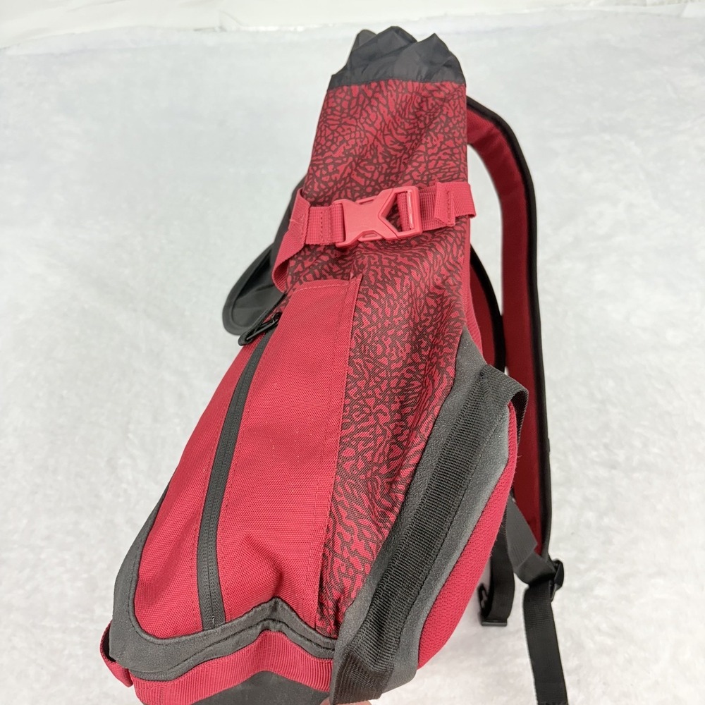 Nike Air Jordan Jumpman Top Loader Large Backpack-Black/Red Padded Straps/Back - Picture 6 of 9